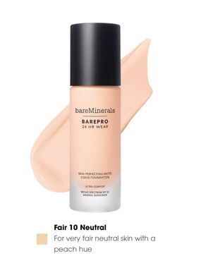 $44 Retail NWOB BareMinerals Barepro 24HR Wear Liquid Foundation
